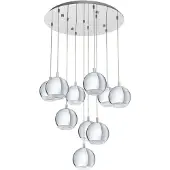 Eglo Conessa, Flexible, Cromo, Transparente, Transparente, Acero, Plástico, Interior