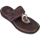 Desa Sandalias de dedo 'Zehenstegsandalen' marrón