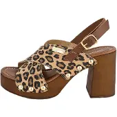 Les tropéziennes Sandalias 'Paloma – Ledersandalen mit Absatz' beige