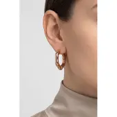 Purelei Hexagon Ohrringe Rosegold Talla: OS | Pendientes Outlet | Mujer | Rosa