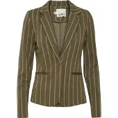 Ichi Blazer 'RUTI' verde / blanco