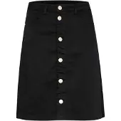 Cream Falda 'Alma' negro