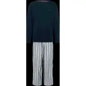 Tommy Hilfiger Underwear Pijama largo navy / zafiro / azul claro / capuchino