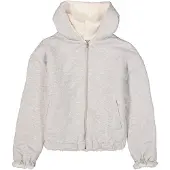 Garcia Sudadera con cremallera gris claro / offwhite