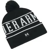 Under Armour Gorro deportivo 'Halftime' negro / blanco