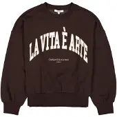 Garcia Sudadera marrón oscuro / offwhite