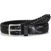 Howard London Cinturón 'Braided Leather Belt Adwin Black' negro