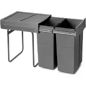 Emuca Papelera De Reciclaje 2x25l