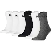 Puma Calcetines deportivos gris oscuro / negro / blanco