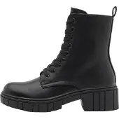 Anna field Botines con cordones negro