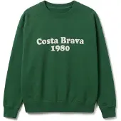 Thinking MU Sudadera 'JADEWON' verde oscuro / blanco