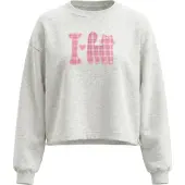 Mymo Sudadera gris / rosa