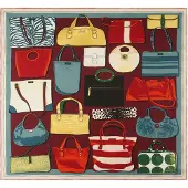 Kate spade Pañuelo 'New York Handbag Archive' amarillo / verde / rojo / blanco