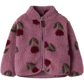 Name It Mini Chaqueta polar verde oscuro / berenjena / baya
