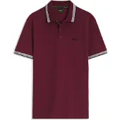 BOSS Camiseta 'Paddy' borgoña / blanco