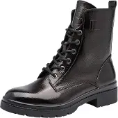 Tamaris Botines con cordones marrón oscuro