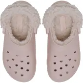 Crocs - Classic Fleece Lined Clog - Zapatillas de estar por casa size M8 / W10, marrón