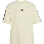 Adidas adidasCamiseta Essentials Boyfriend 3 bandas 2XL Ivory / Maroon Mujer