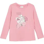s.Oliver Camiseta lila oscuro / rosa / negro / blanco
