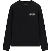 GUESS Camiseta gris / negro
