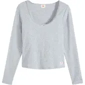 Levi's Camiseta 'DRY GOODS POINTELLE' gris claro
