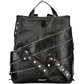 Desigual , Mochila Mini Pequeño, Poliuretano, Negro, U