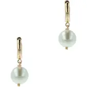 Otazu Pearl Hoops Cream Talla: OS | Pendientes Outlet | Mujer | Blanco