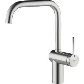 Kwc Livello 1E, grifo para lavabo, acero inoxidable, alta presión