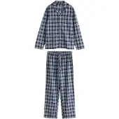 Next Pijama largo navy / blanco