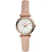 Fossil Reloj analógico 'Carlie' oro rosa / altrosa / blanco perla