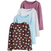 Next Camiseta azul cielo / chocolate / rosa / blanco