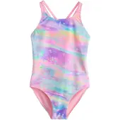 Next Traje de baño aqua / verde hierba / lila / rosa