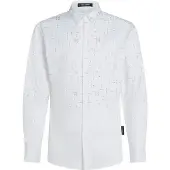 Karl Lagerfeld Camisa plata / blanco