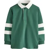 Next Camiseta verde oscuro / blanco