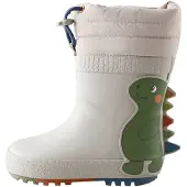 Next Botas de lluvia 'Cuff Welly' gris / verde / rojo / blanco