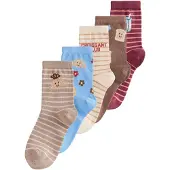 Next Calcetines azul claro / marrón claro / amarillo claro / merlot