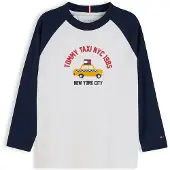 Tommy Hilfiger Camiseta marino / amarillo / rojo fuego / blanco