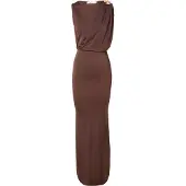 Wal G. Vestido chocolate