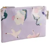 Cath Kidston Cartera verde oscuro / lila / rosa / blanco lana