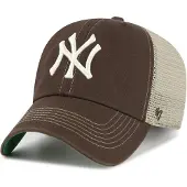 47 Gorra 'TRAWLER CLEANUP NEYYAN' marrón oscuro / greige / blanco