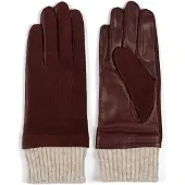 Howard London Guantes con dedos 'Women's Leather Gloves Leah Brown' marrón