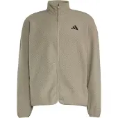 Adidas adidasChaqueta City Tech 3 Stripes felpa de pelo alto con cierre de cremallera L Silver Pebble Hombre