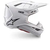 Alpinestars Casco Supertech M10 Solid ECE 22.06 White Glossy