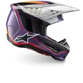 Alpinestars Casco S-M5 Sail ECE 22.06 Violet Black Silver Glossy, Talla: XXL