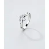 Hey Happiness Anillo 'Crown' plata