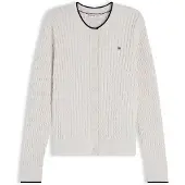 Tommy Hilfiger Cárdigan 'Mini Cable' ecru