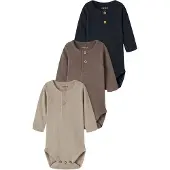 Name it Pijama entero/body beige / azul / marrón