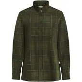 Barbour Blusa 'Shae' verde oscuro / rojizo / blanco