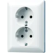 JUNG Enchufe doble SCHUKO AS5020KIUWW (AS5020KIUWW)
