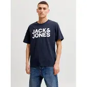 Jack & Jones Camiseta 'Corp' navy / offwhite